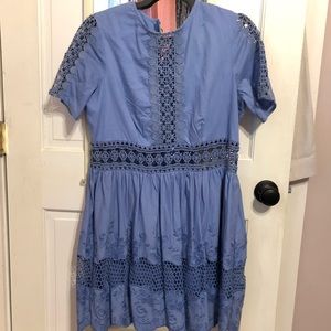 asos cornflower blue dress